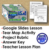 Continents & Oceans Map Project - Hands-on Geography Activity | World Tear Maps