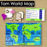 Continents & Oceans Map Project - Hands-on Geography Activity | World Tear Maps