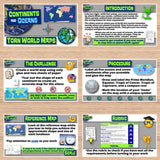 Continents & Oceans Map Project - Hands-on Geography Activity | World Tear Maps