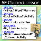 Bill of Rights Lesson - Analyze Amendments with Cartoons | Print & Digital