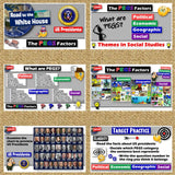 US Presidents PEGS Factor Lesson - Politic Economy Geography Social - MS Digital