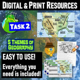 United States 5 Themes of Geography, US Map Practice Activities - Google Digital Resources