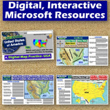 United States Geography & US Map Skills Practice Activities - Microsoft Digital Resources