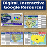 United States Geography & US Map Skills Practice Activities - Google Digital Resources