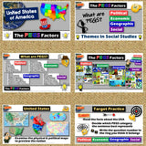 United States PEGS Factors Lesson - Politic Economy Geography Social - MS Digital Resources