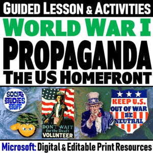 World War 1 Propaganda Lesson & WWI Activities - Microsoft Digital Resources