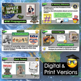 Educational materials on World War I propaganda with digital and print versions.