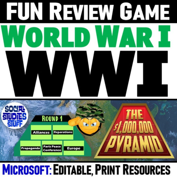 World War 1 Review Game - WWI Vocabulary Activity - Microsoft Resources