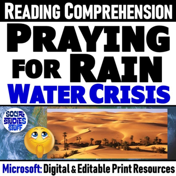 Water Scarcity & Conservation Reading Comprehension - Microsoft Digital Resources