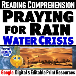 Water Scarcity & Conservation Reading Comprehension - Google Digital Resources