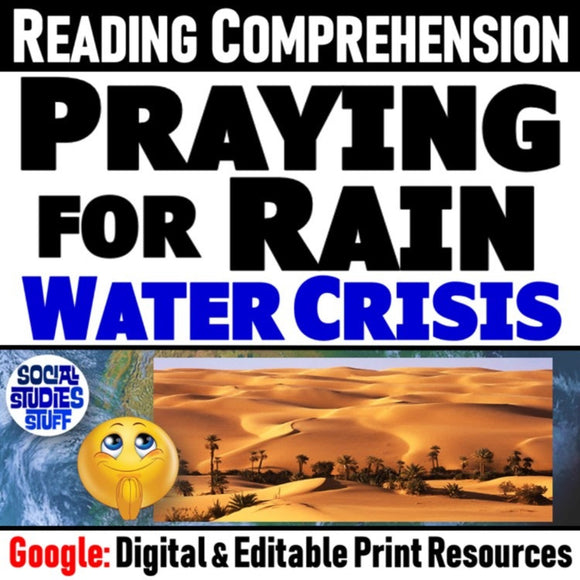 Water Scarcity & Conservation Reading Comprehension - Google Digital Resources