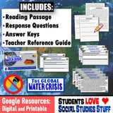 Water Scarcity & Conservation Reading Comprehension - Google Digital Resources