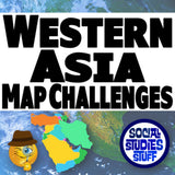 West Asia Map Practice Activities - Countries, Cities & Physical Geography