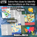 West Asia Map Practice Activities - Countries, Cities & Physical Geography