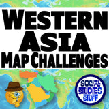 Western Asia Map Skills Activity - Regional Geography Practice