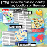 Western Asia Map Skills Activity - Regional Geography Practice