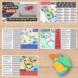 Western Asia Map Skills Activity - Regional Geography Practice