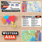 Western Asia Map Skills Activity - Regional Geography Practice