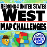 Western Region Mapping Challenge - US States, Capitals & Landforms