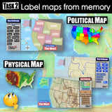 Western Region Mapping Challenge - US States, Capitals & Landforms