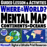 Where in the World Map Lesson & Continents Activities - Microsoft Digital Resources