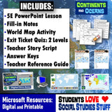 Where in the World Map Lesson & Continents Activities - Microsoft Digital Resources