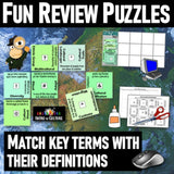 World Cultures & Traditions Vocab Puzzle & Cultural Traits Quiz - MS Digital Resources