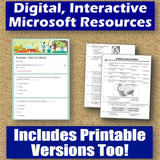 World Cultures & Traditions Vocab Puzzle & Cultural Traits Quiz - MS Digital Resources