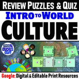 World Cultures & Traditions Vocab Puzzle & Cultural Traits Quiz - Google Digital Resources