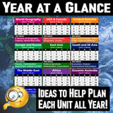 FREE World Cultures & Geography Curriculum Calendar & Pacing Guide - MS Resources