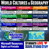 FREE World Cultures & Geography Curriculum Calendar & Pacing Guide - MS Resources