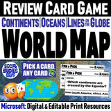 World Map Skills Review Card Game - Group Practice Activity - Microsoft Resources