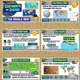 World Map Skills Lesson, Continents & Globe Activities - Microsoft Digital Resources