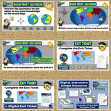 World Map Skills Lesson, Continent & Ocean Activities - Google Digital Resources