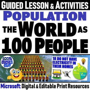 World as 100 People Lesson & Population Activities - Microsoft Digital Resources