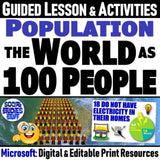 World as 100 People Lesson & Population Activities - Microsoft Digital Resources