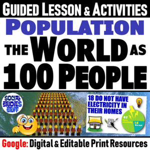 World as 100 People Lesson & Population Activities - Google Digital Resources