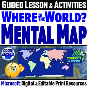 Intro to Continents and Oceans Where in the World? Social Studies Stuff Lesson Resources