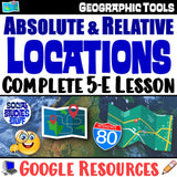 Types of Location Map Skills Practice Social Studies Stuff Lesson Resources Absolute and Relative