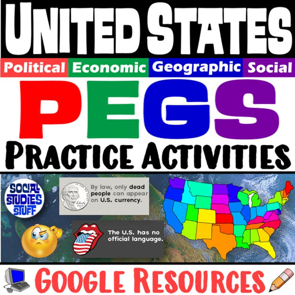 Digital United States PEGS Factors Social Studies Stuff Google USA Lesson Resources