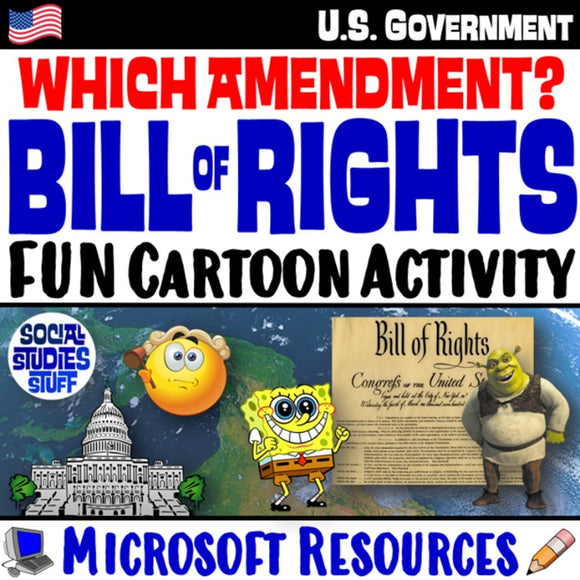 The Bill of Rights Practice Activity | US Amendments in Cartoons | Microsoft