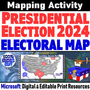 Electoral College Map 2024 Presidential Election | Print & Digital | Microsoft