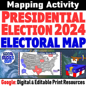 Electoral College Map 2024 Presidential Election | Print and Digital | Google