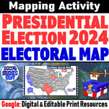 Electoral College Map 2024 Presidential Election | Print and Digital | Google