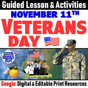 Google Veterans Day November 11 Digital Lesson Social Studies Stuff Resource 