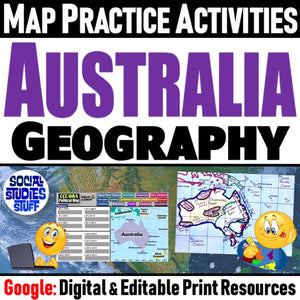 Australia and Oceania Map Practice Social Studies Stuff Lesson Resources