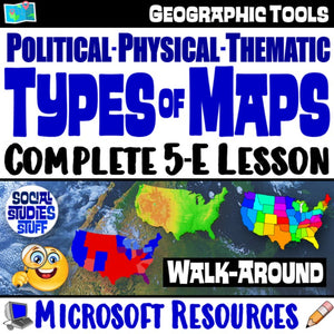 Types of Maps Map Skills Practice Social Studies Stuff Lesson Resources