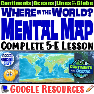 Digital Intro to Continents and Oceans Where in the World? Social Studies Stuff Lesson Resources