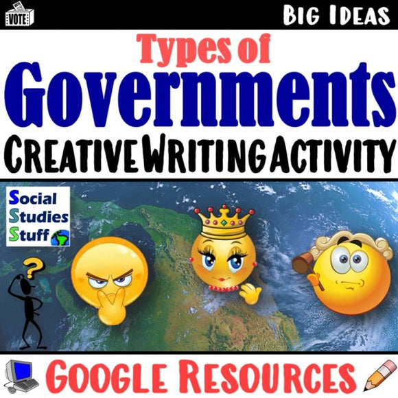 Digital Creative Writing for Types of Governments Activity and Rubric Social Studies Stuff Google Lesson Resources