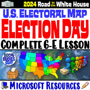 US Election Day Electoral College Map Lesson Social Studies Stuff Resources